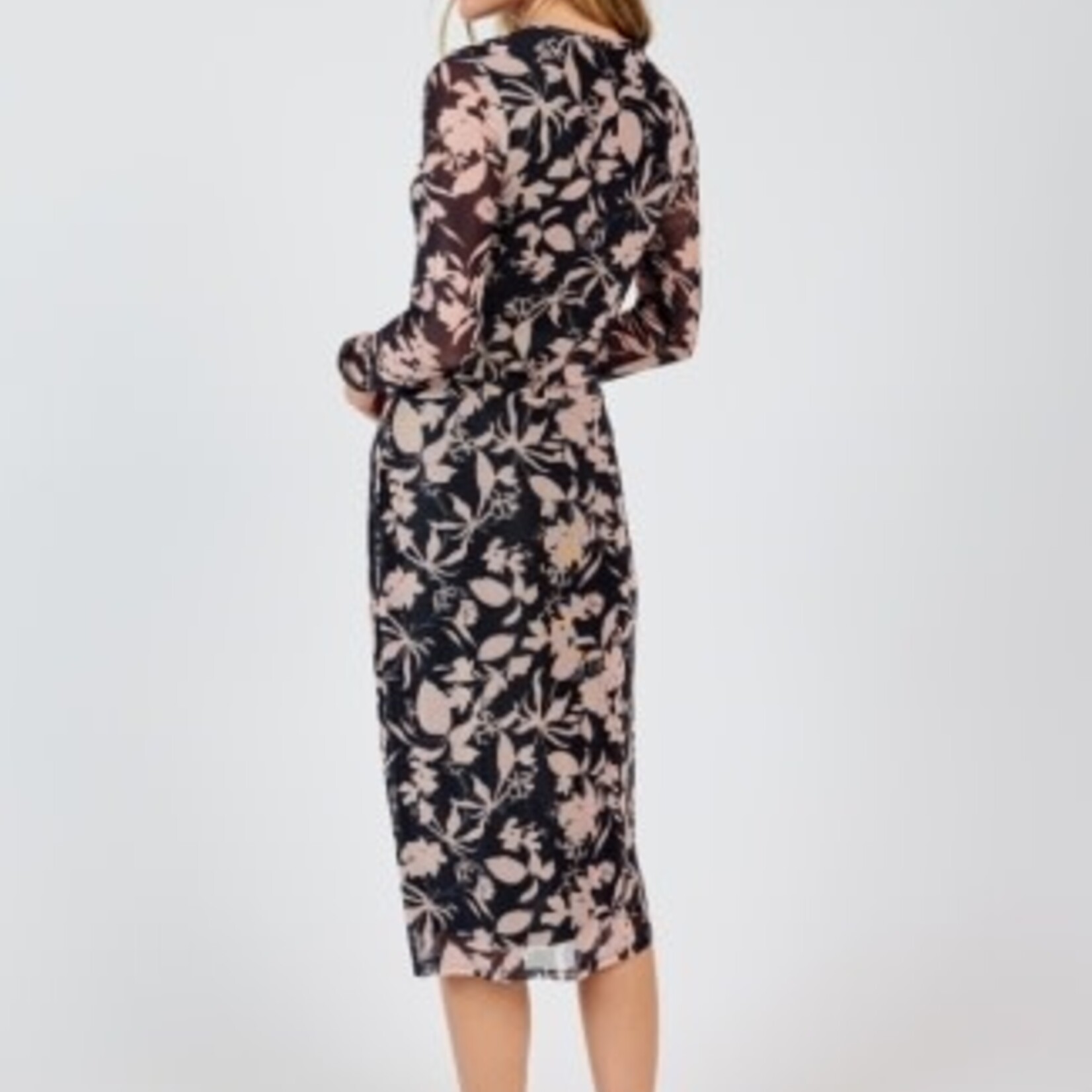 Sadie & Sage Rejuvenate Floral Mesh Long Sleeve Top