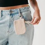 Pretty Simple River Raffia Clippable Card Holder Wallet