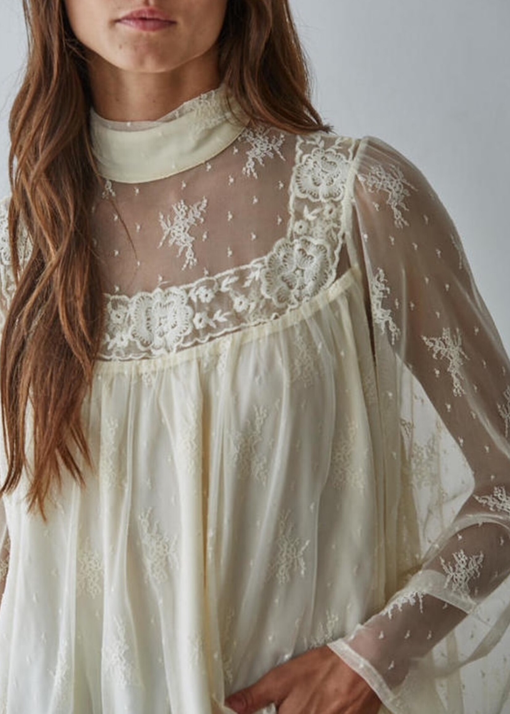 By Together Fairy Kissed Mock Lace Top