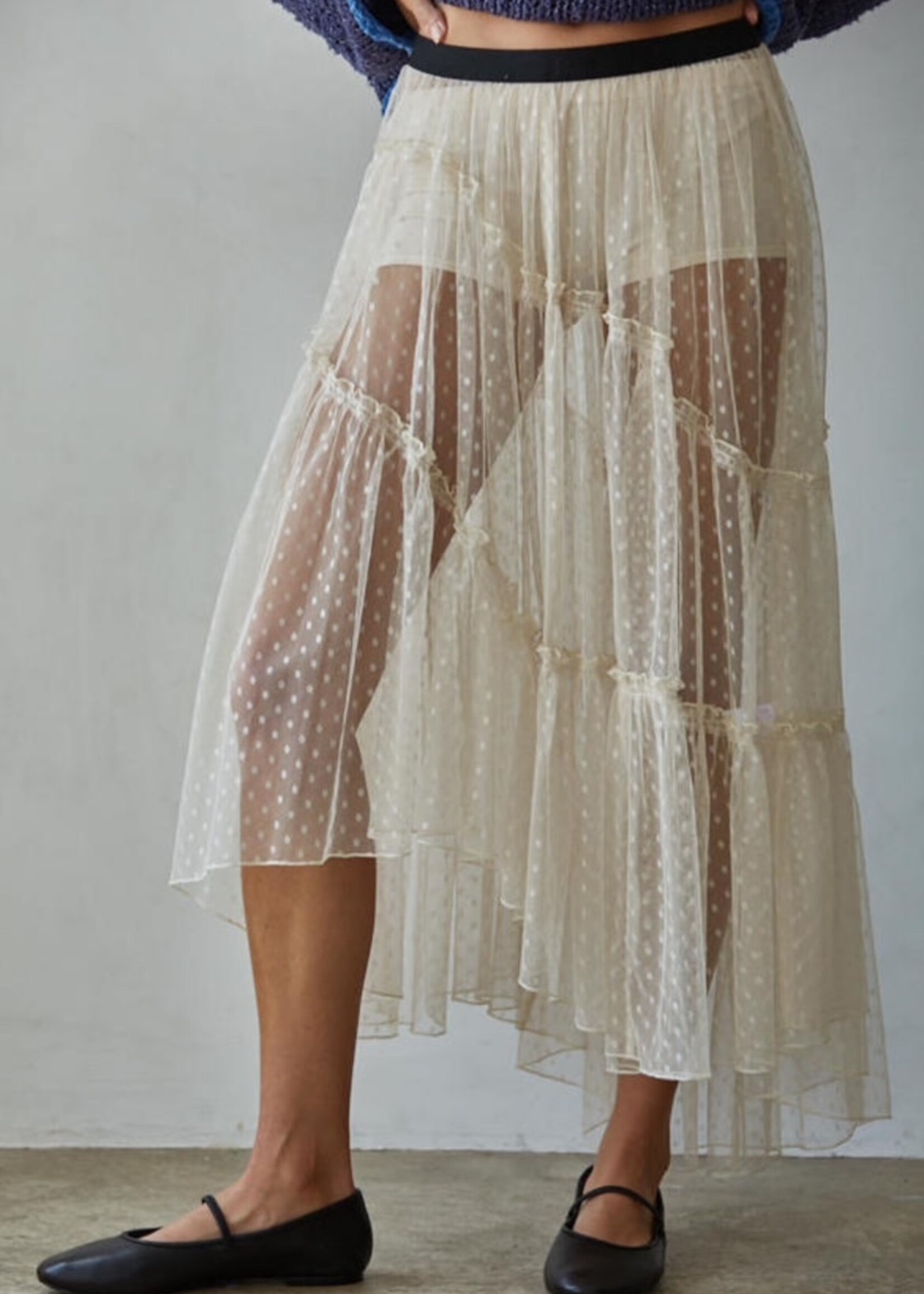 By Together Chase the Night Lace Skirt