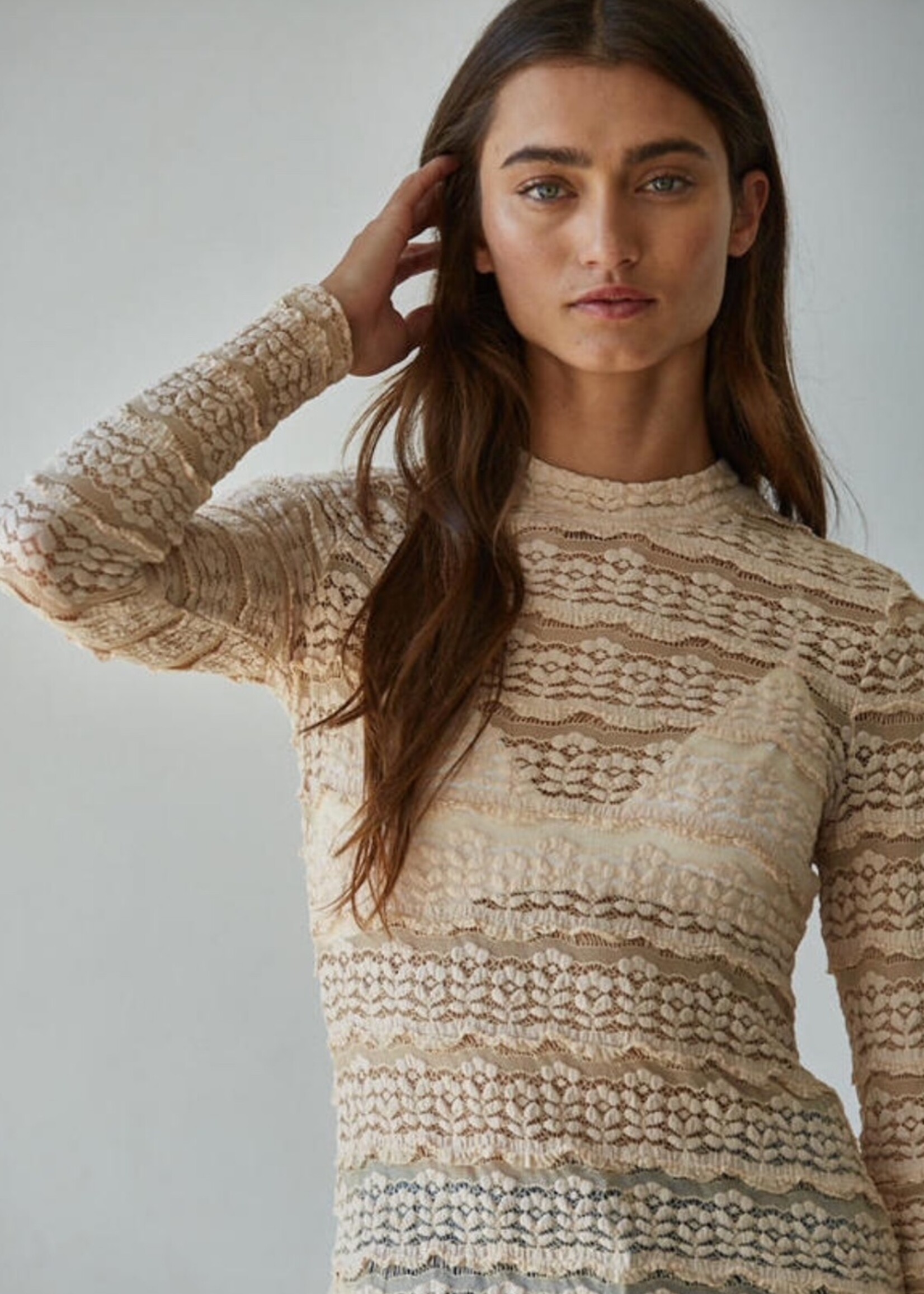 By Together Allure Textured Lace Top