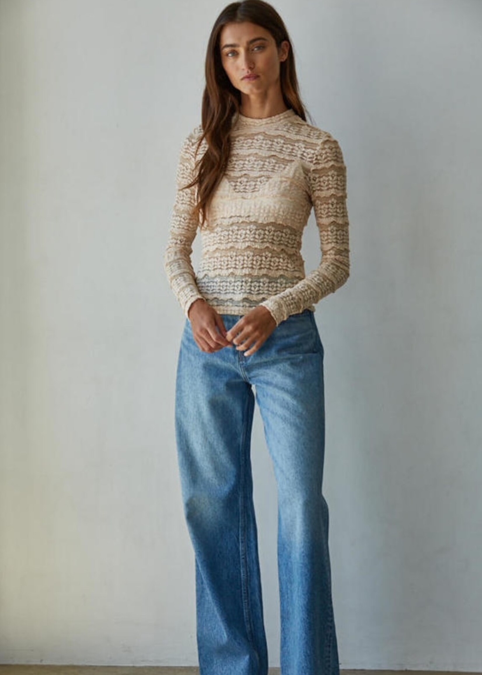 By Together Allure Textured Lace Top