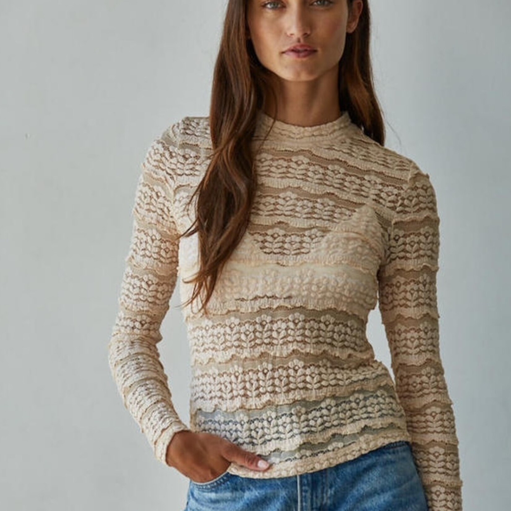 By Together Allure Textured Lace Top