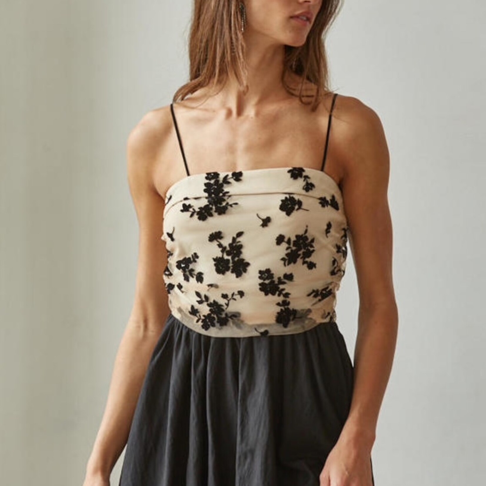 By Together Velvet Whisper Floral Bubble Mini