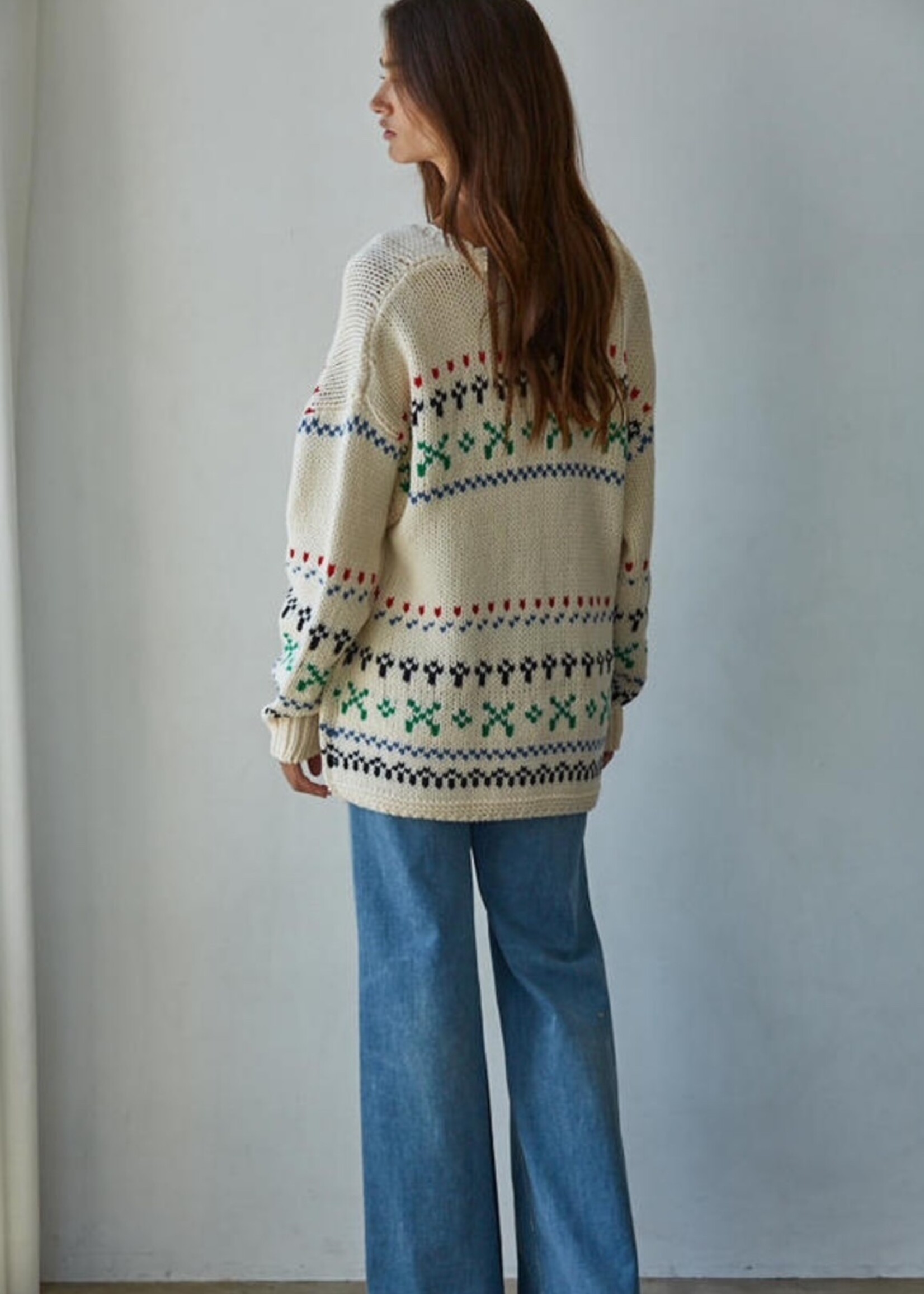 By Together Fair Isle Cardigan Sweater