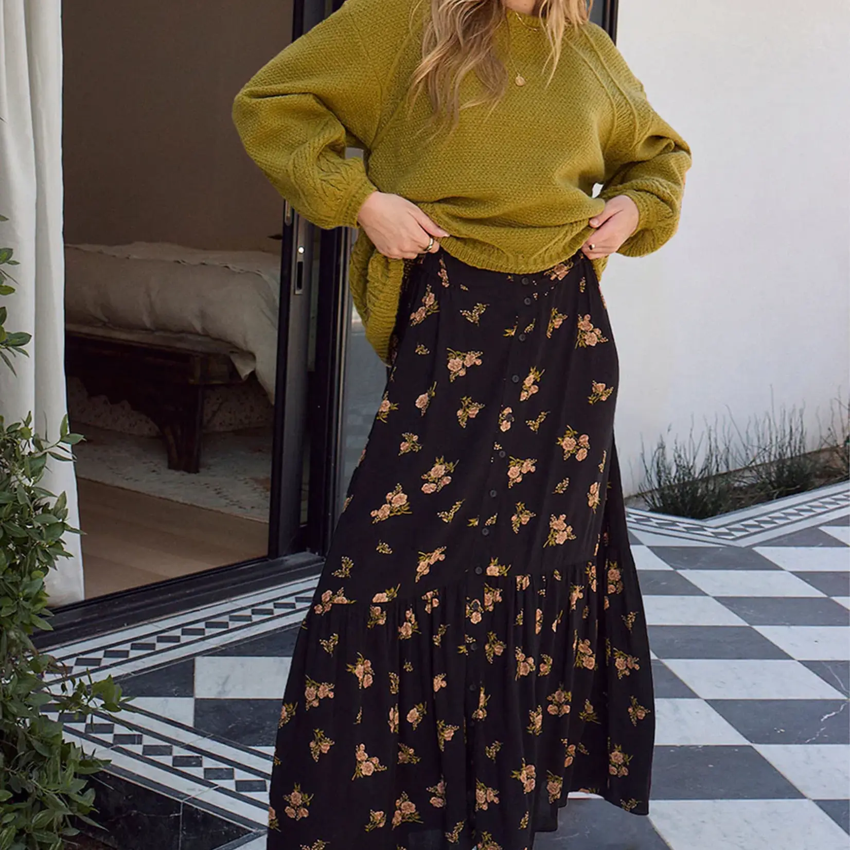 Saltwater Luxe Dagny Midi Skirt