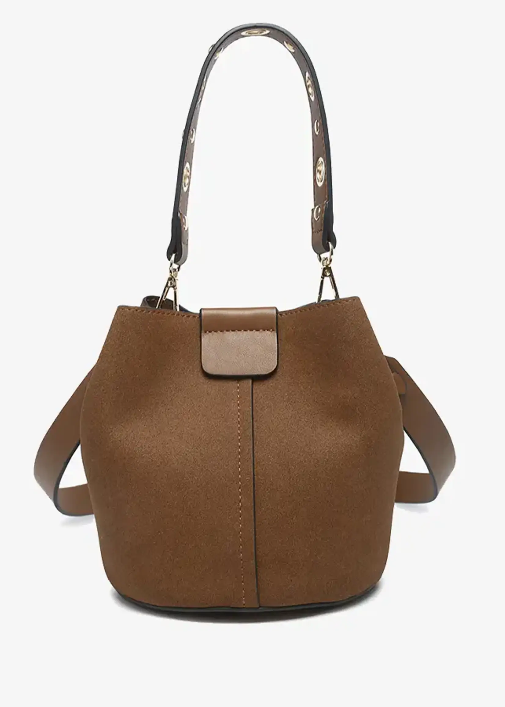 Farrah Suede Bucket Bag