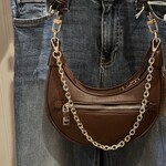 Zora Moon Shoulder Bag w/ Chain