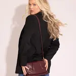 Dayton Pleated Flapover Crossbody Bag