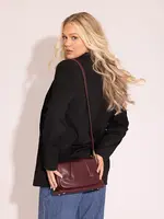 Dayton Pleated Flapover Crossbody Bag