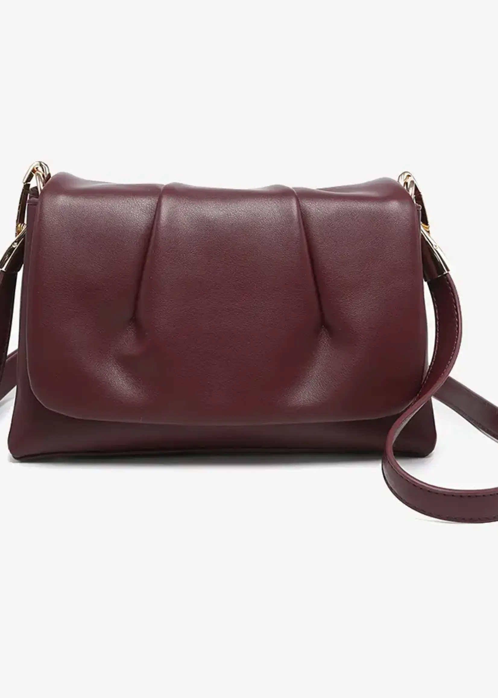 Dayton Pleated Flapover Crossbody Bag