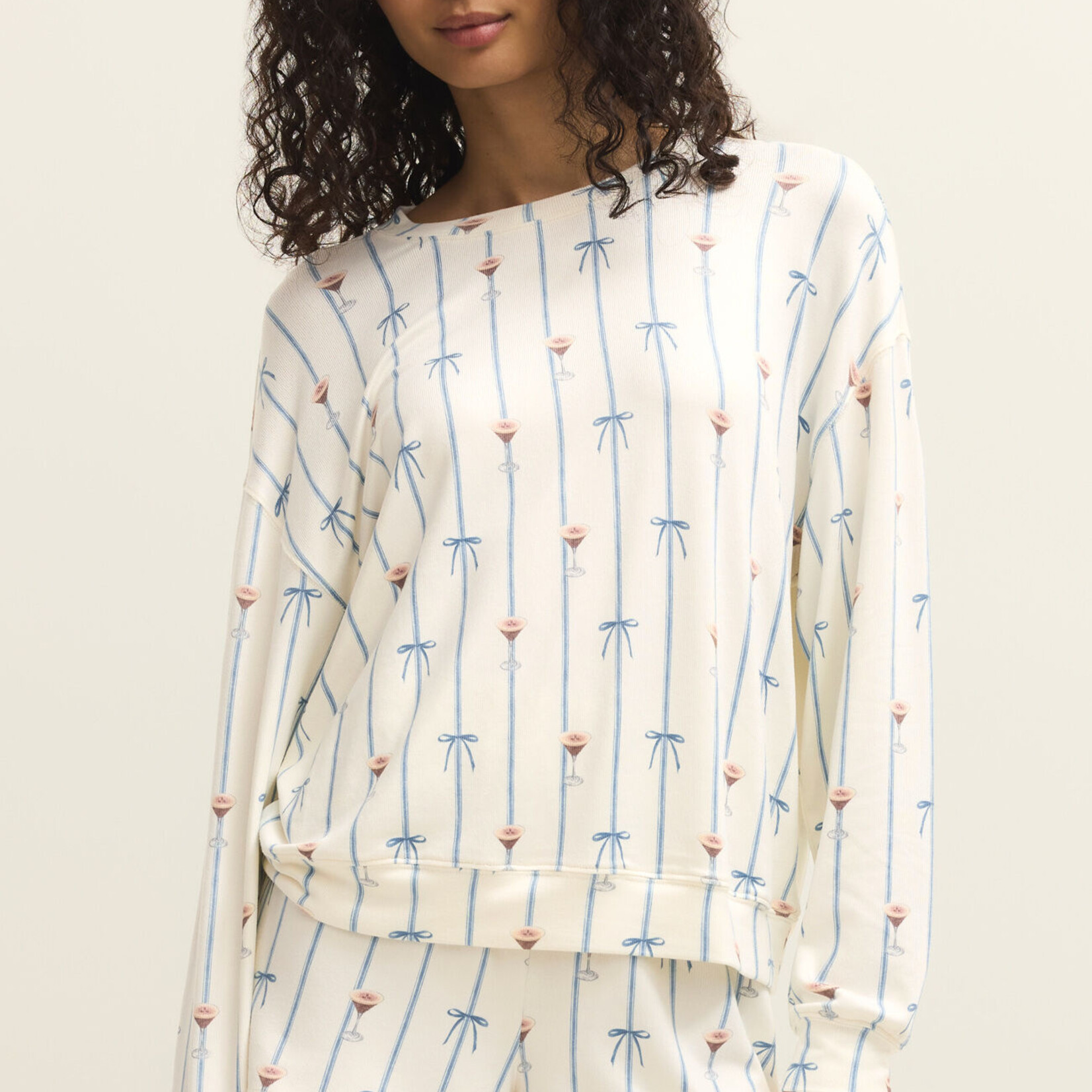 Z Supply Cozy Espresso Martini LS Top