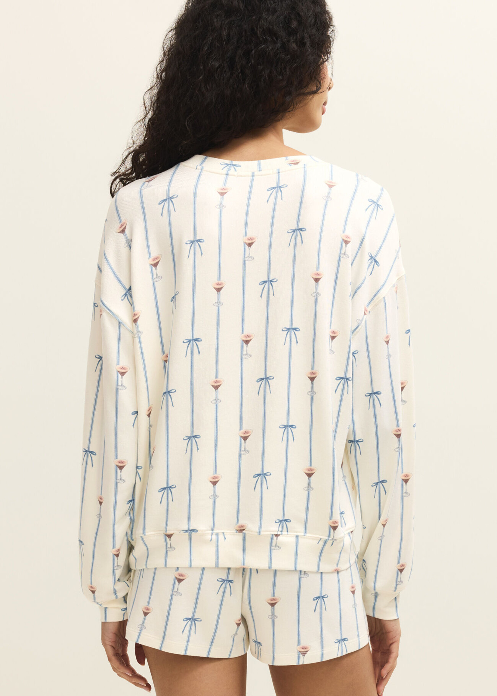 Z Supply Cozy Espresso Martini LS Top