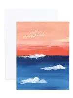 Roxi Beach Sunset Wedding Card