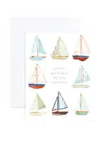 Walker Watercolor Sailboat Birthday Card
