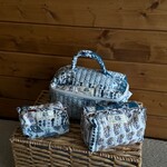 Bleu Chapelle | Quilted Cosmetic Bag