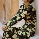 Z Supply Eda Ren Floral Mesh Midi Skirt