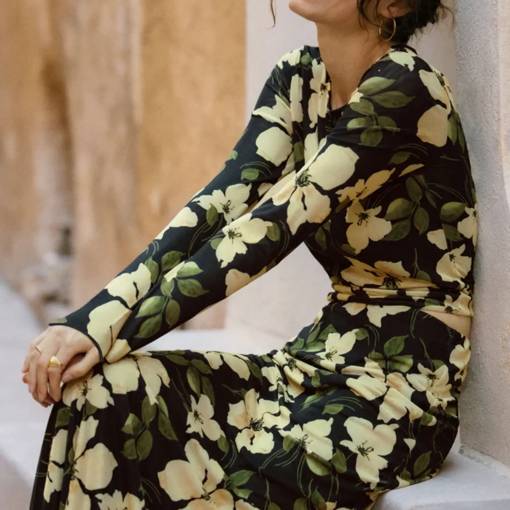 Z Supply Eda Ren Floral Mesh Midi Skirt