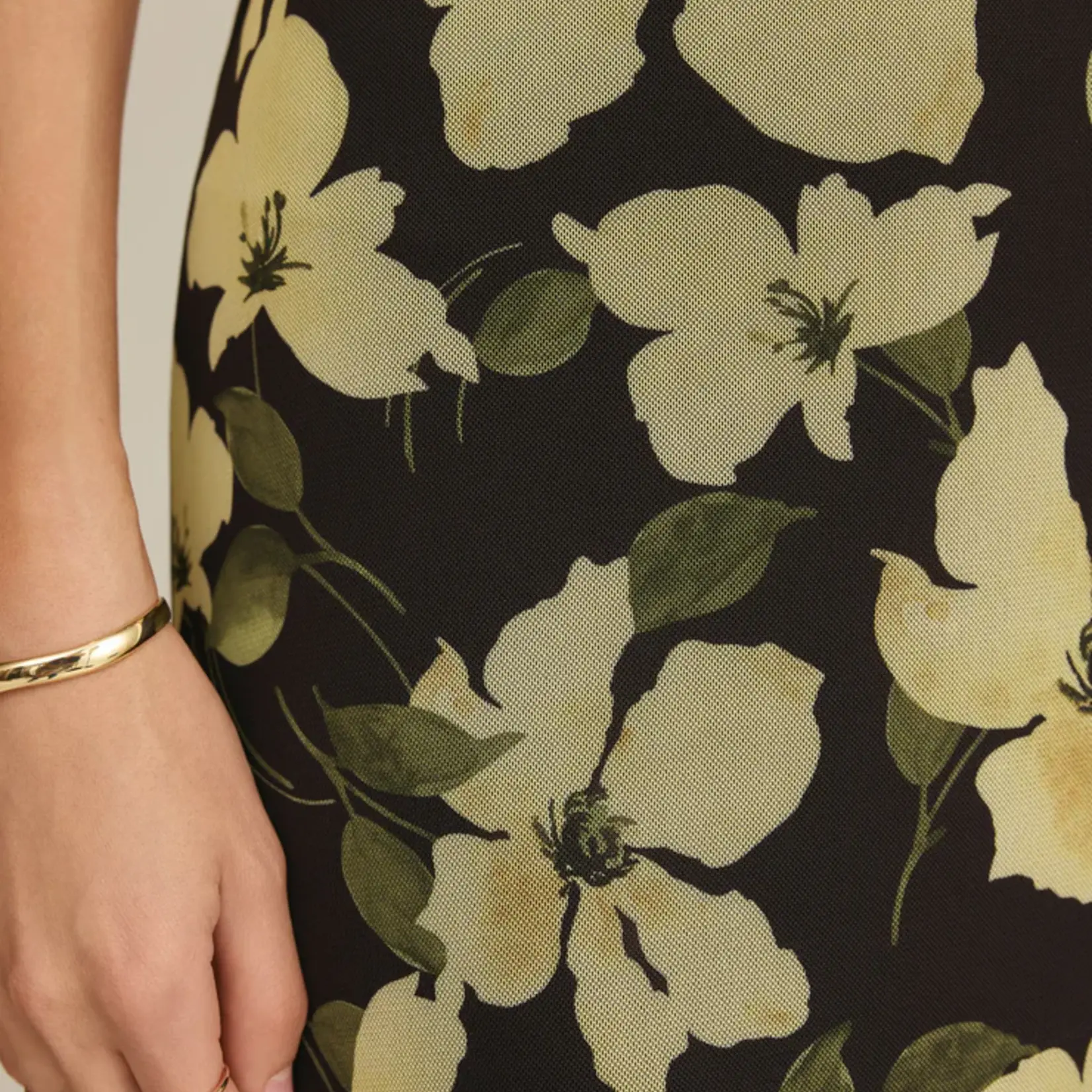 Z Supply Eda Ren Floral Mesh Midi Skirt