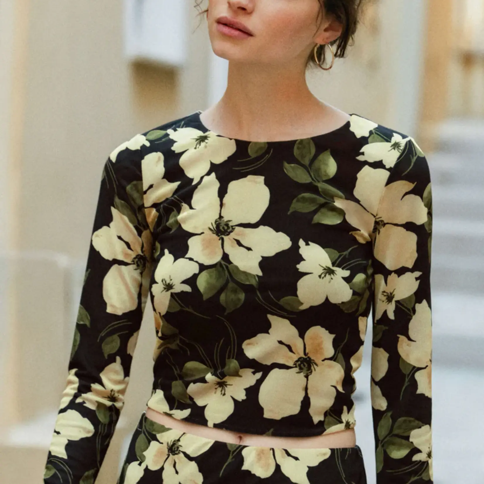 Z Supply Taysha Ren Floral Mesh Top