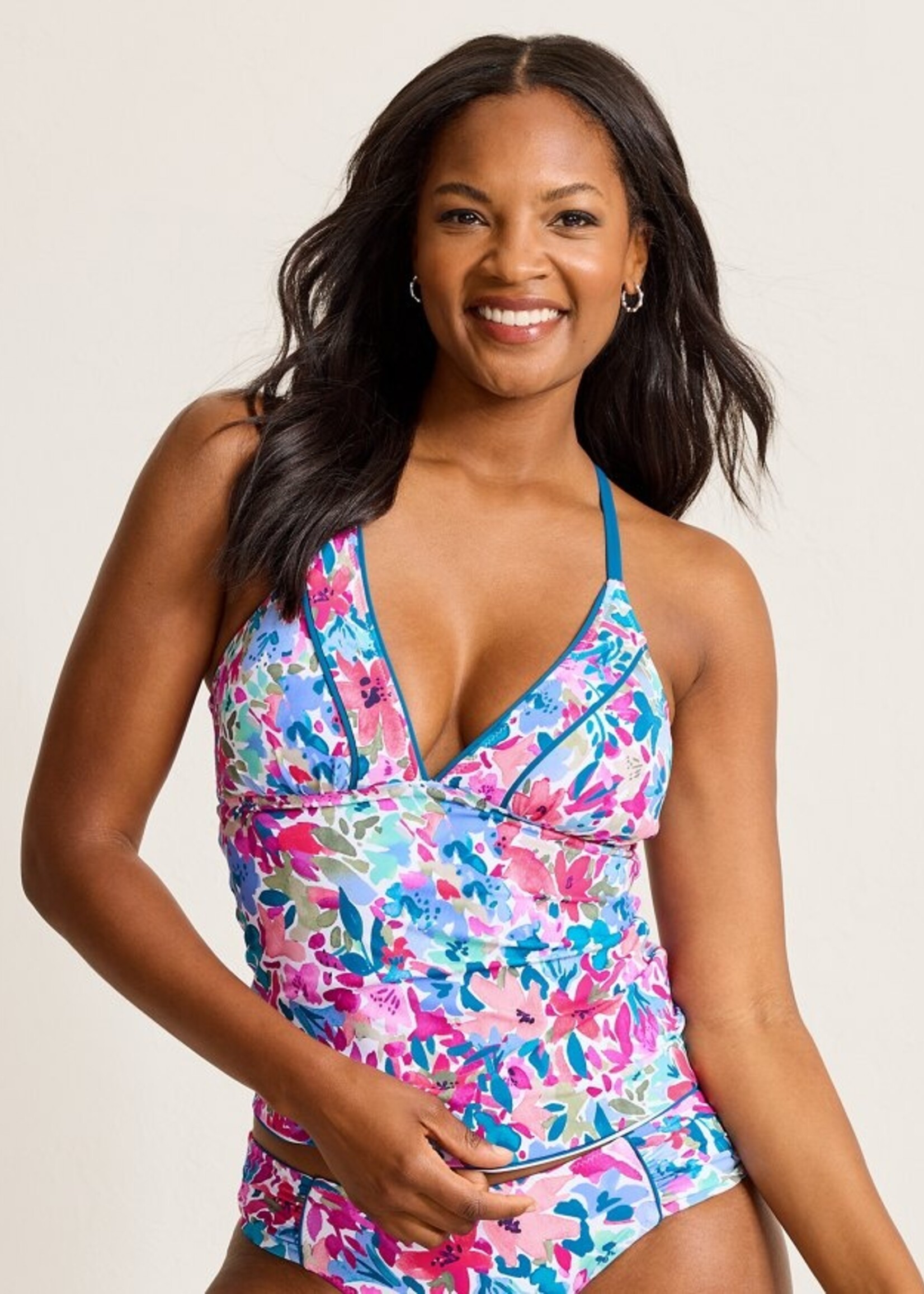Tommy Bahama Watercolor Floral Rev Tankini