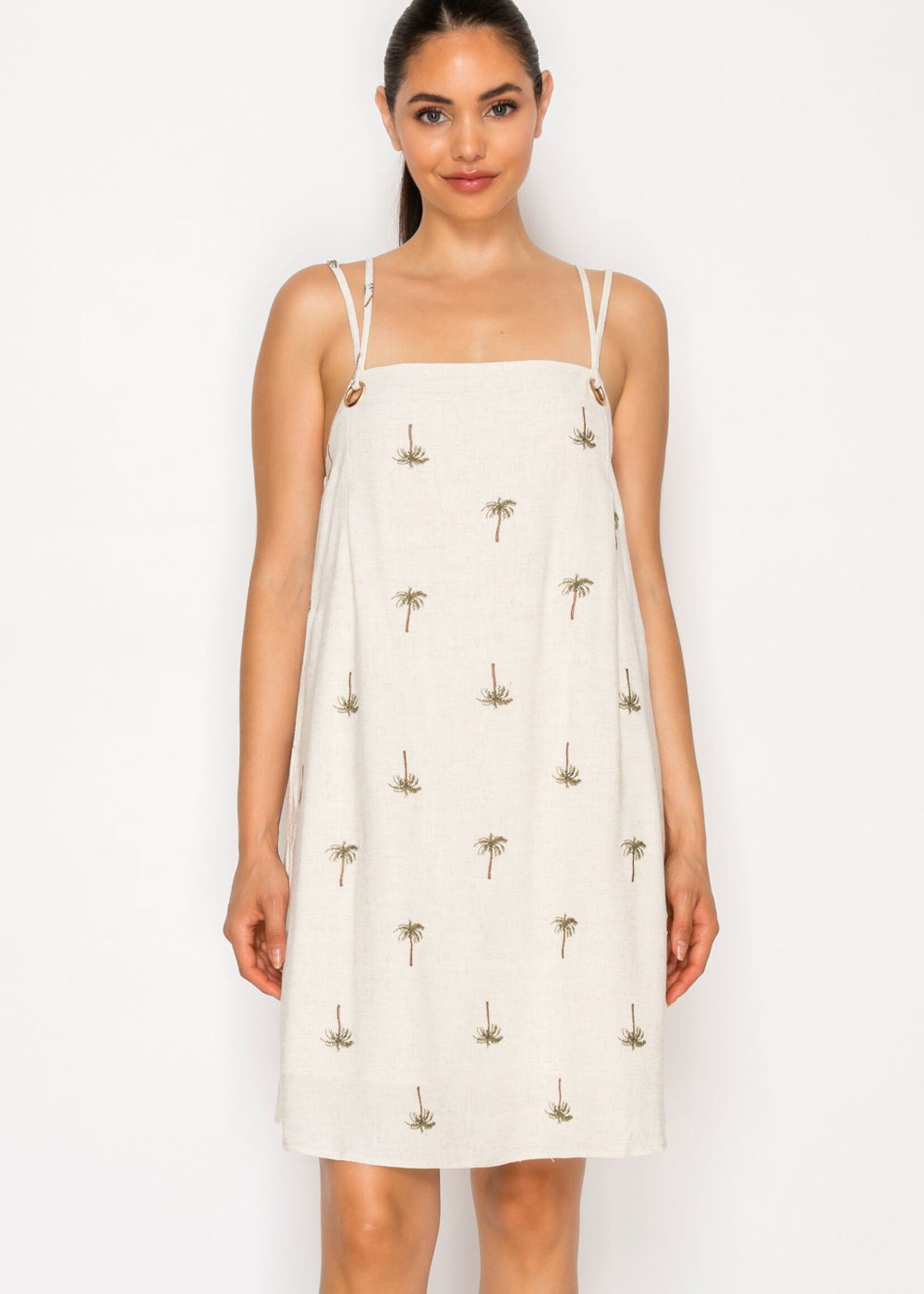 Drifting Palms Mini Dress