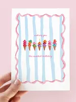 Sweetest Birthday Ice Cream Greeting Card