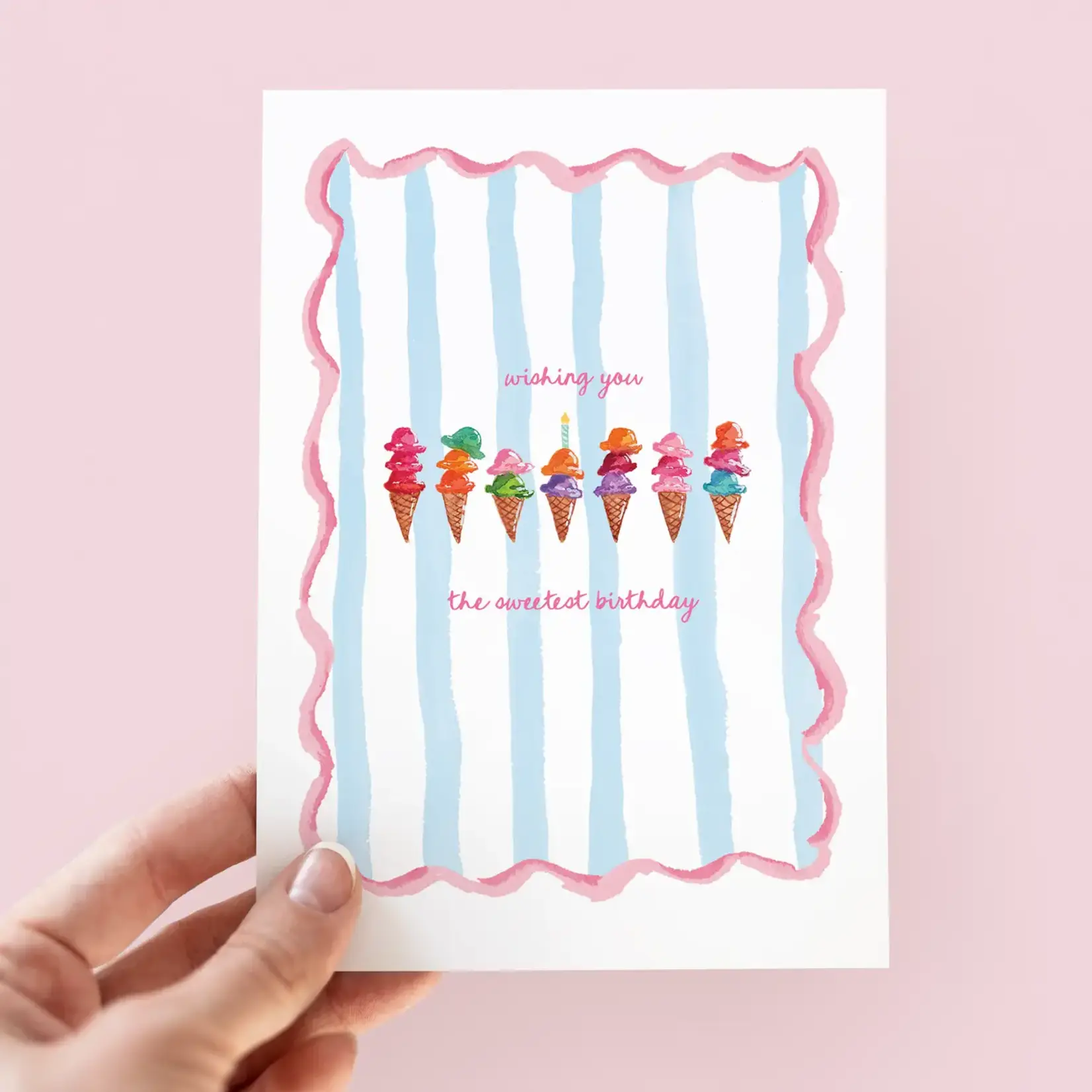 Sweetest Birthday Ice Cream Greeting Card