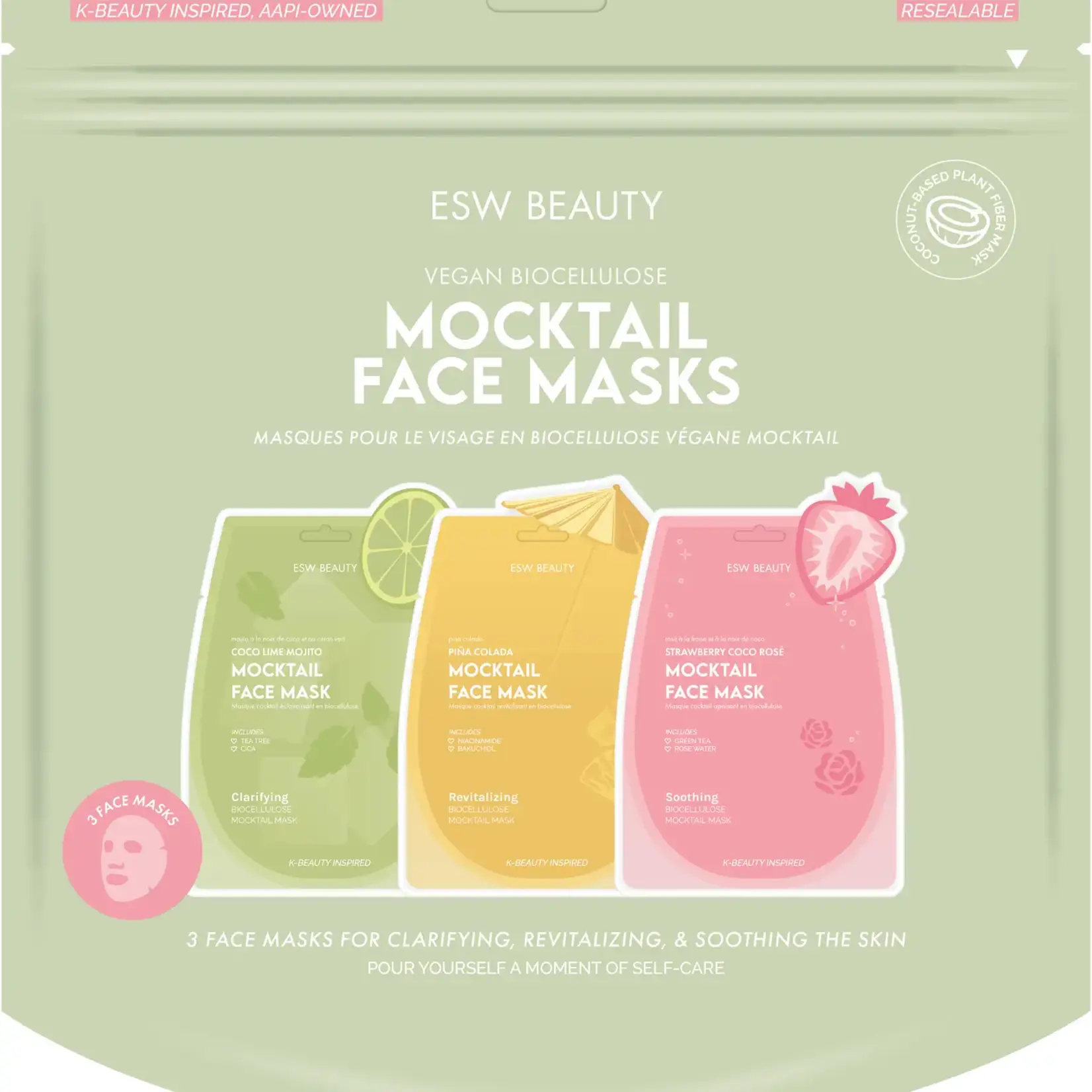 Mocktail Biocellulose Face Mask Set