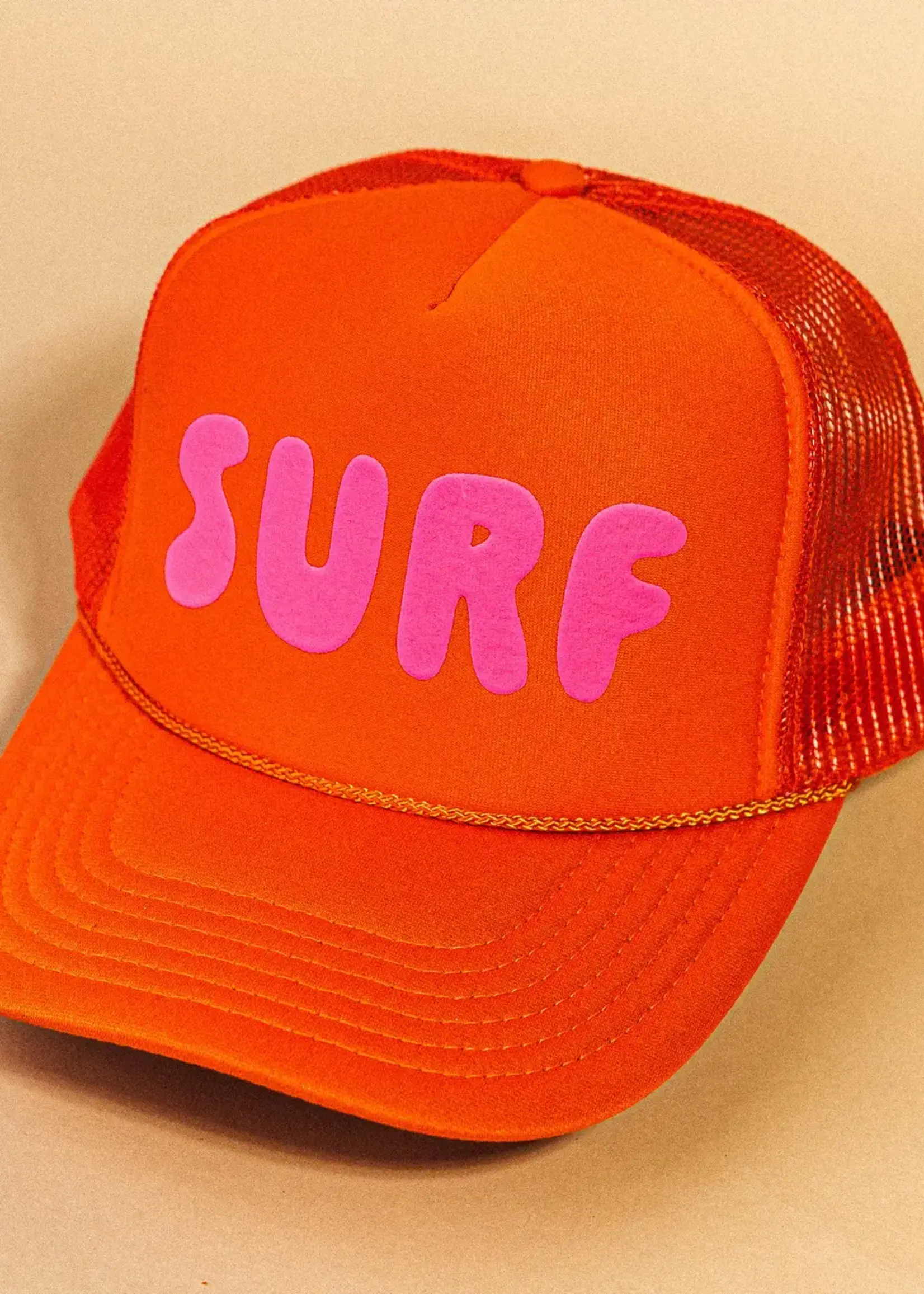 Surf Trucker Orange / Neon Pink