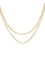 Salty Cali Layered Pearl Necklace