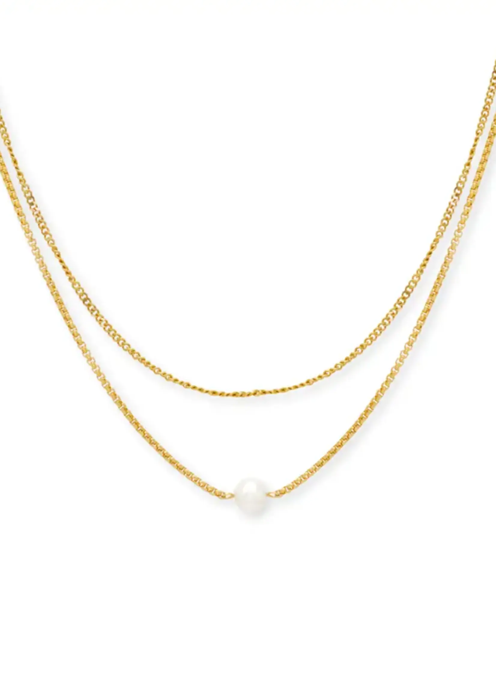 Salty Cali Layered Pearl Necklace