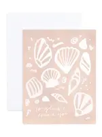 Madelana Pink Shells Love Card