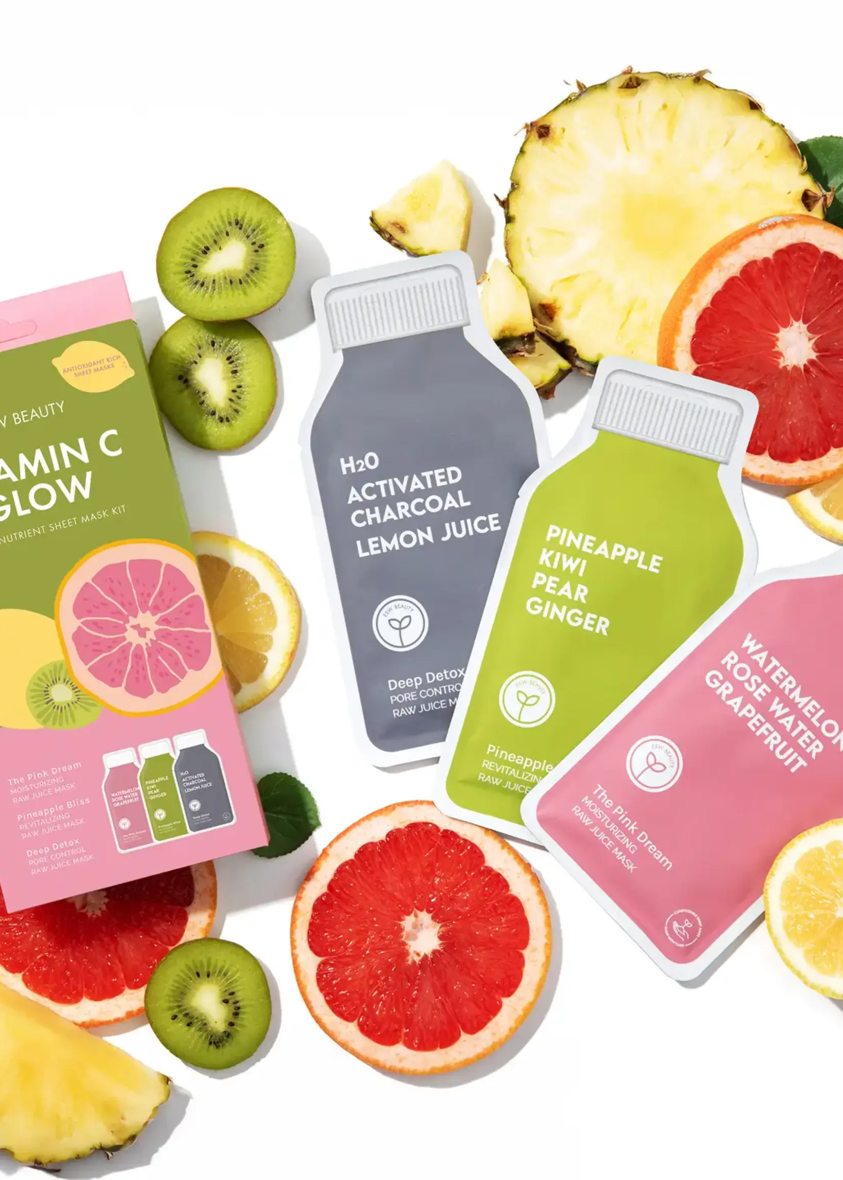 Vitamin C Glow Antioxidant Rich Sheet Mask Set