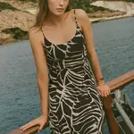 Z Supply Charisma Tova Palm Midi Dress