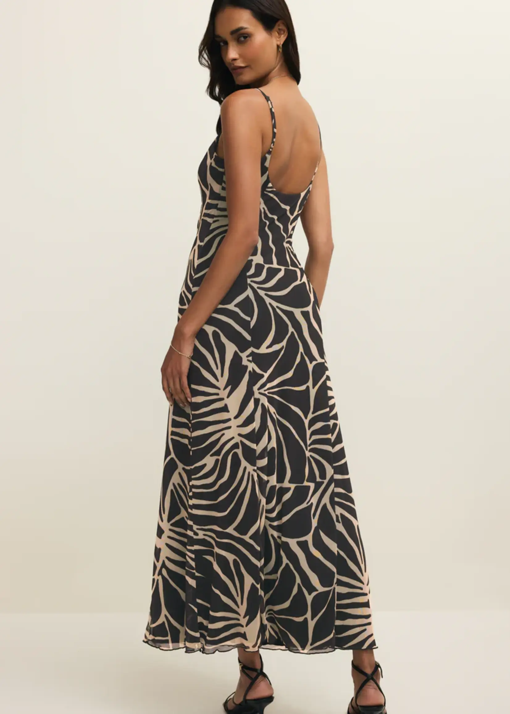 Z Supply Charisma Tova Palm Midi Dress
