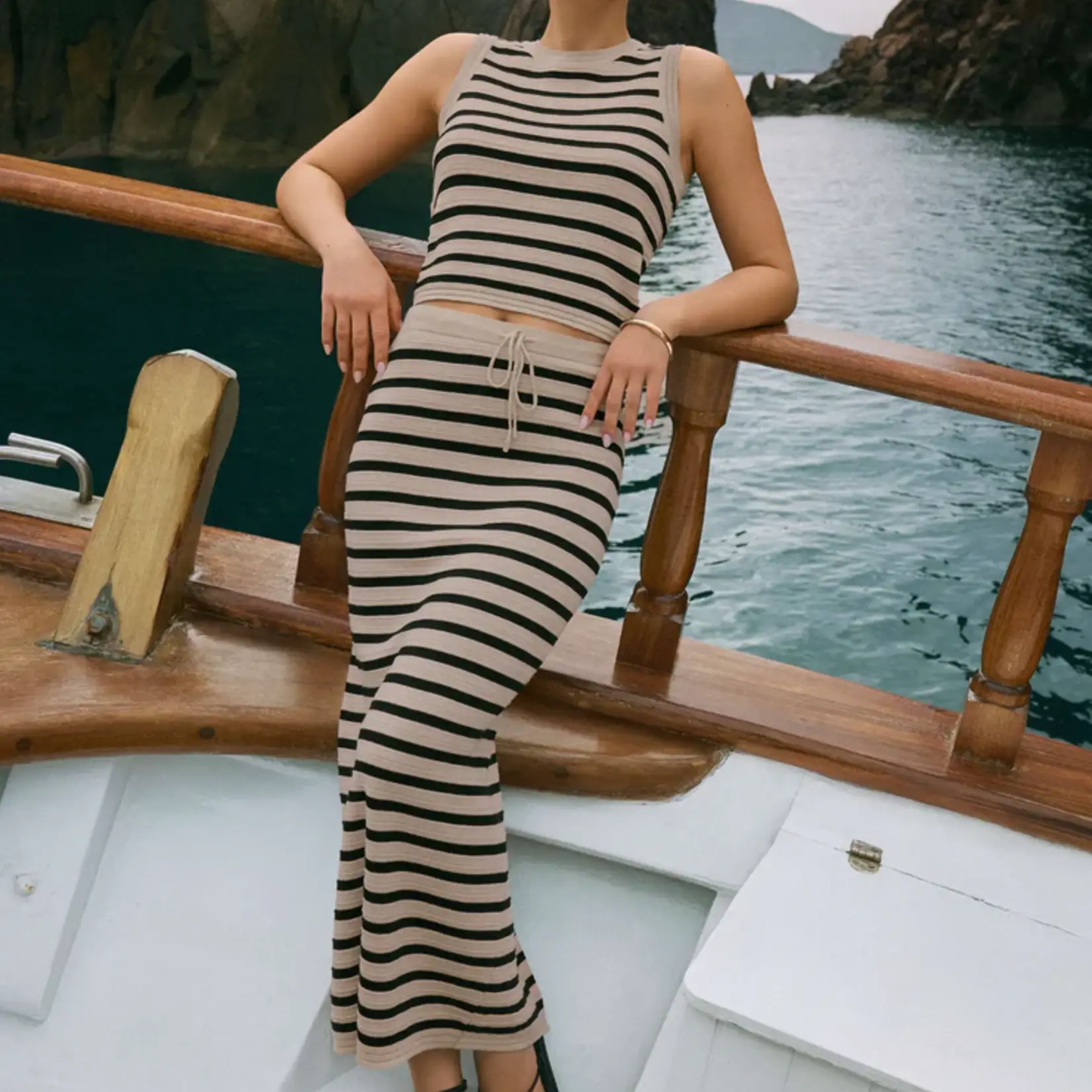 Z Supply Emori Striped Skirt