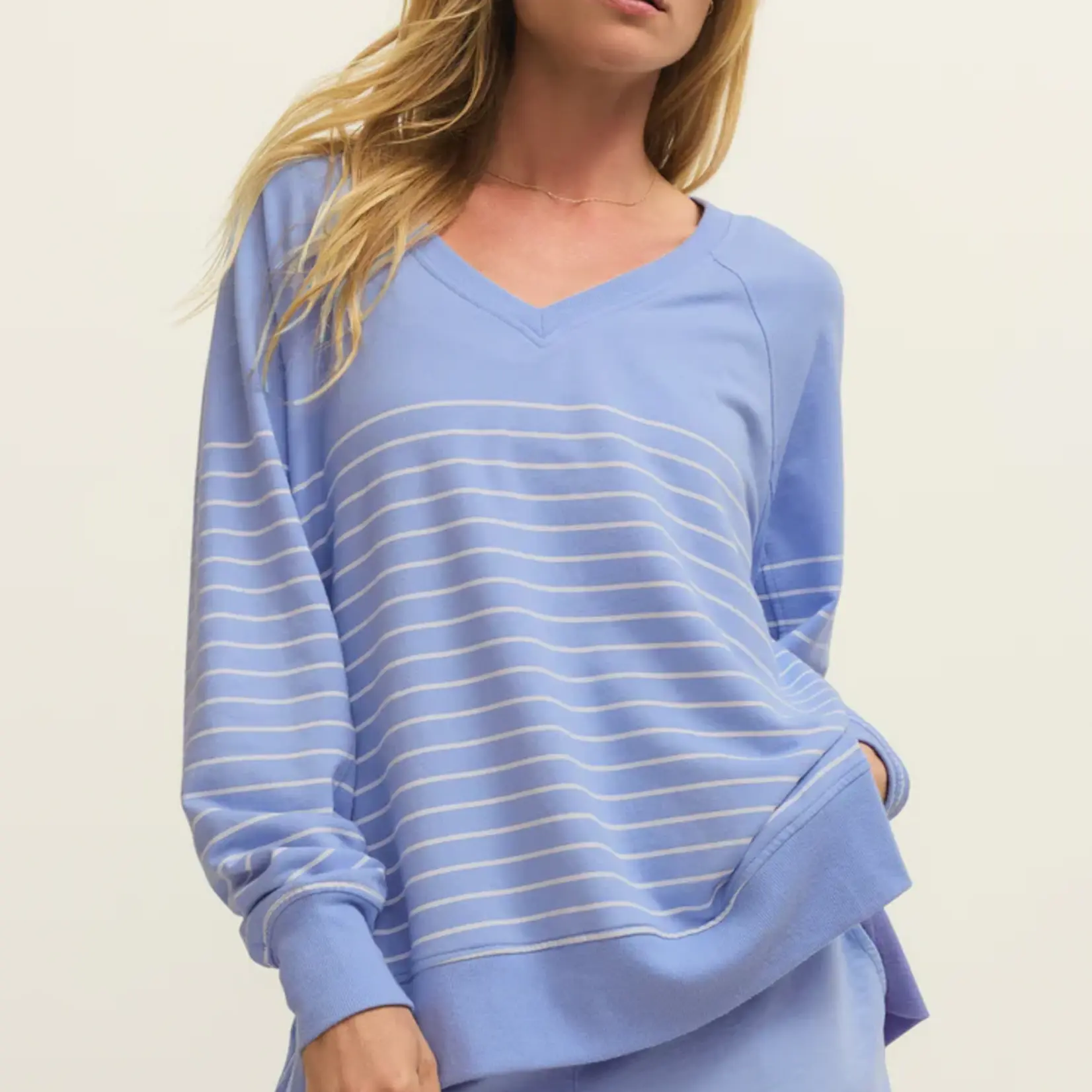Z Supply Weekender Stripe V Neck