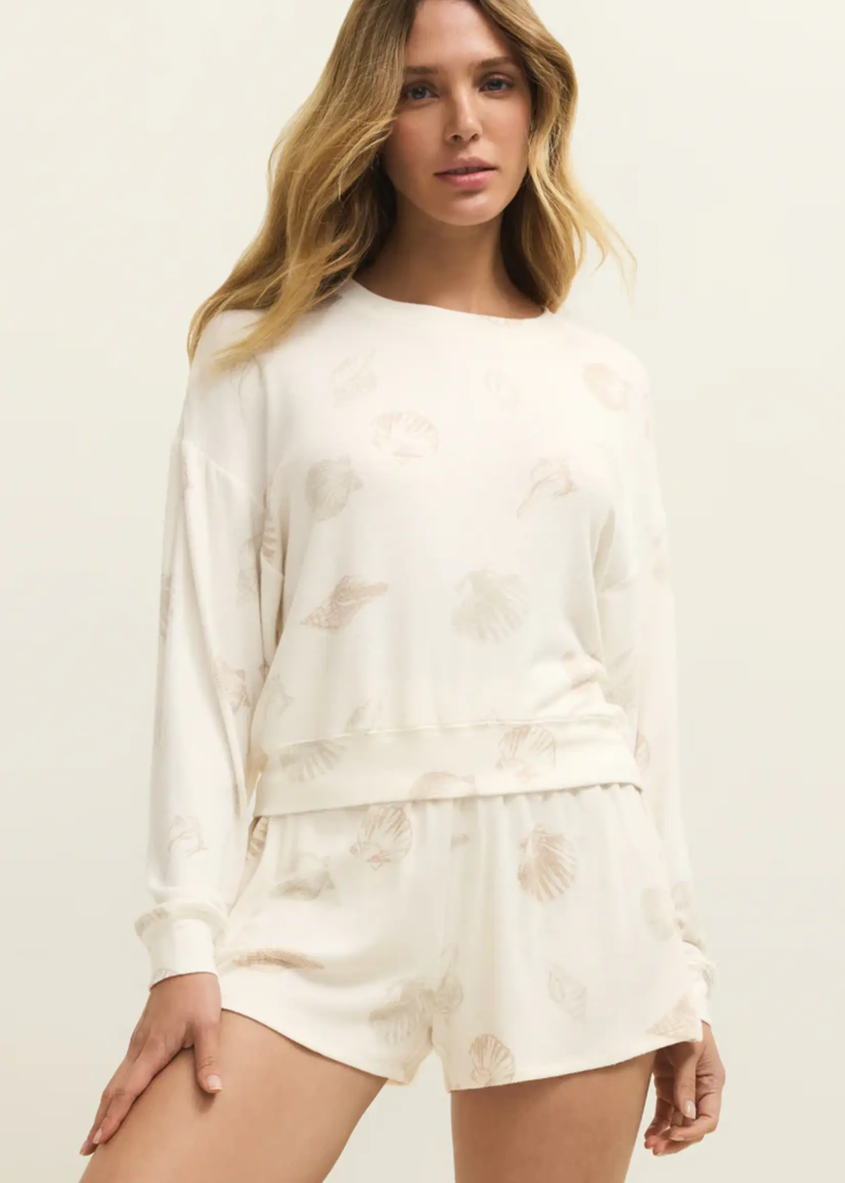 Z Supply Bisous Shell LS Top