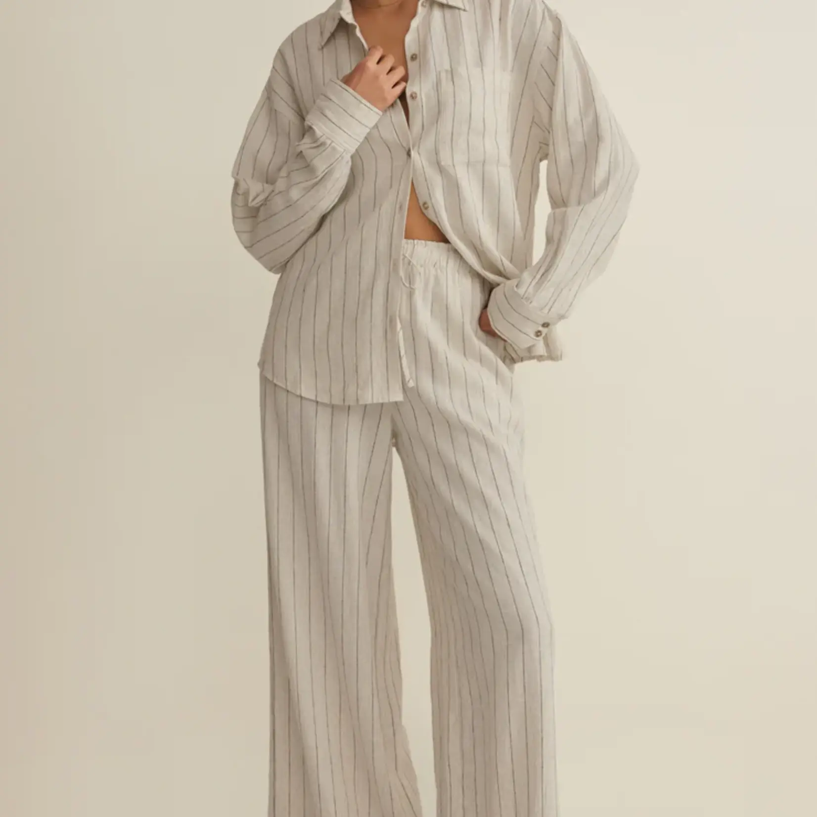 Z Supply Henri Striped Wide Leg Pant