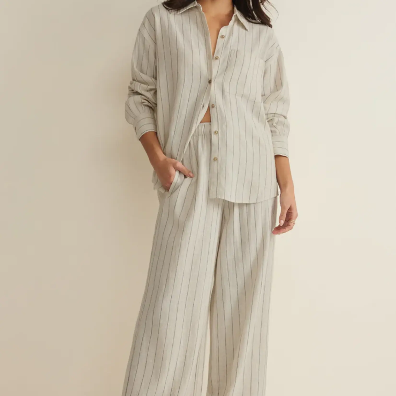 Z Supply Henri Striped Wide Leg Pant
