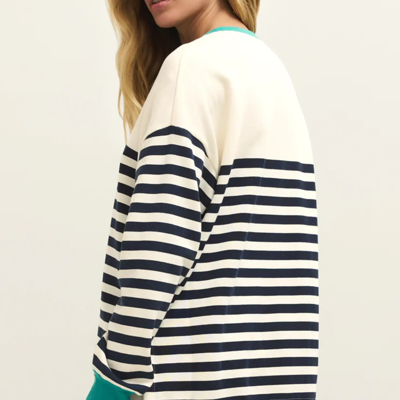 Z Supply Layer Up Stripe Sweatshirt