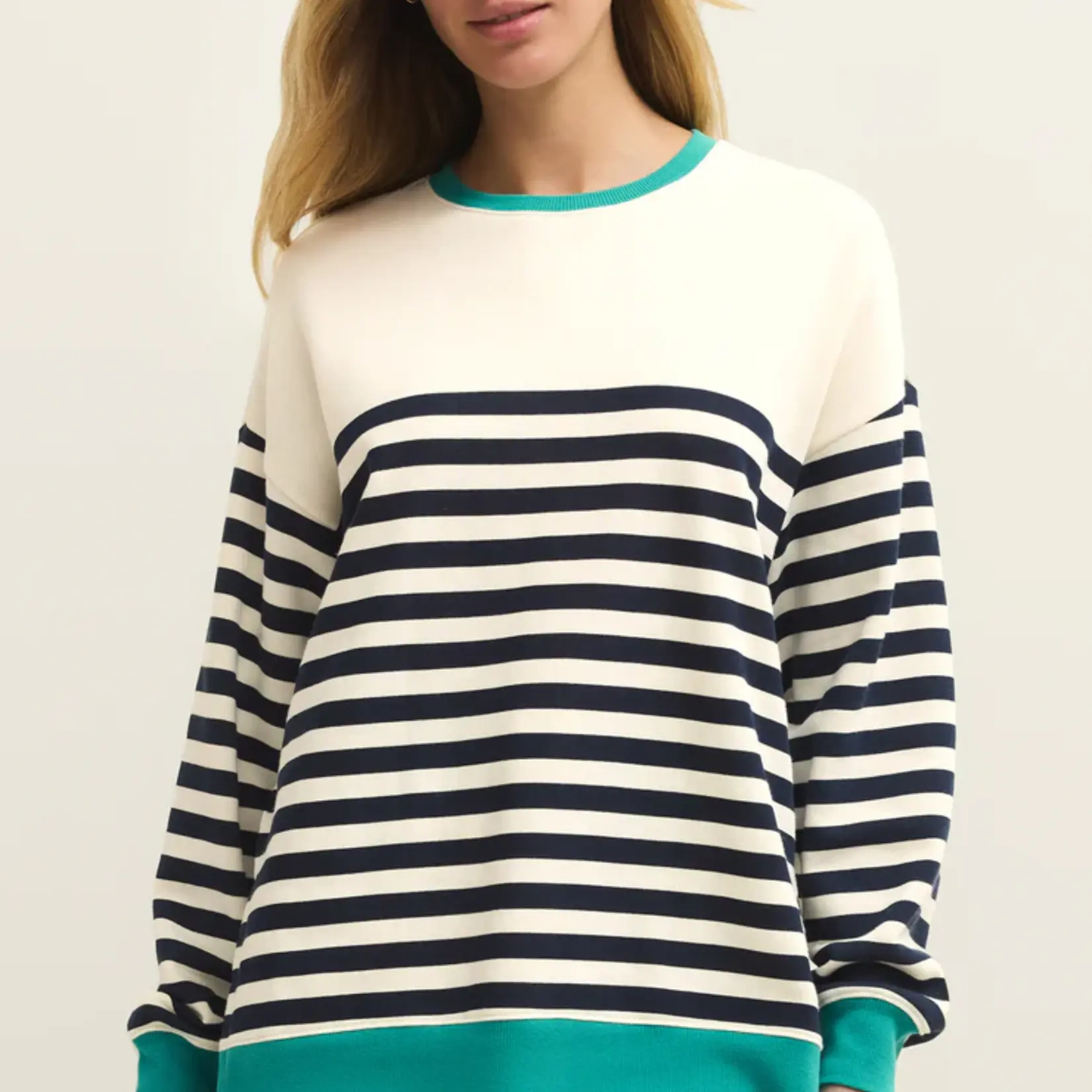 Z Supply Layer Up Stripe Sweatshirt