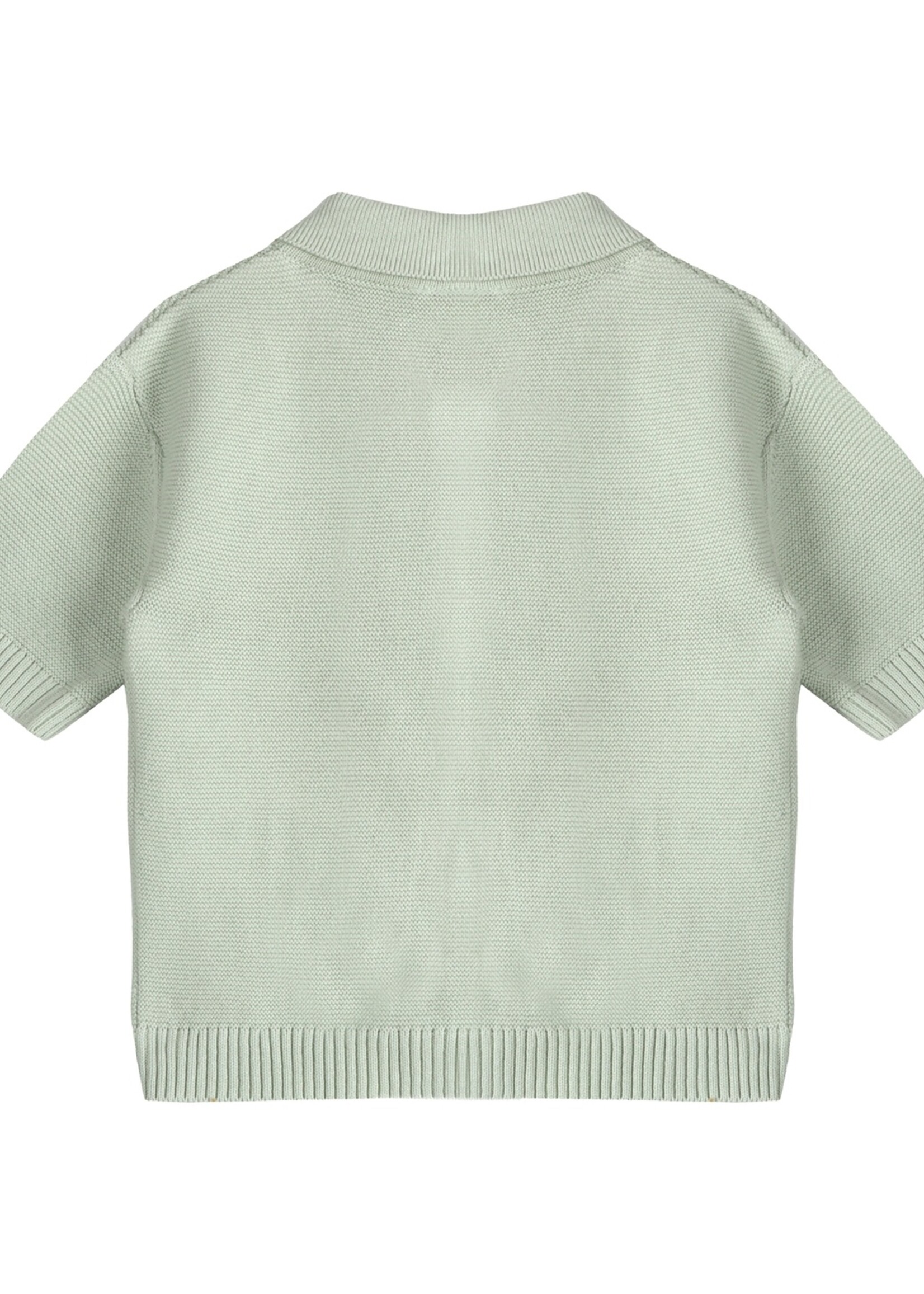 Palm Trees Embroidered Baby Shirt & Shorts Set (Organic)