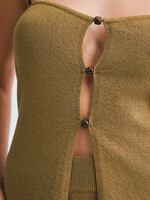 Knit Top w/ Wood Bead