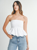 Smocked Lace Hem Top