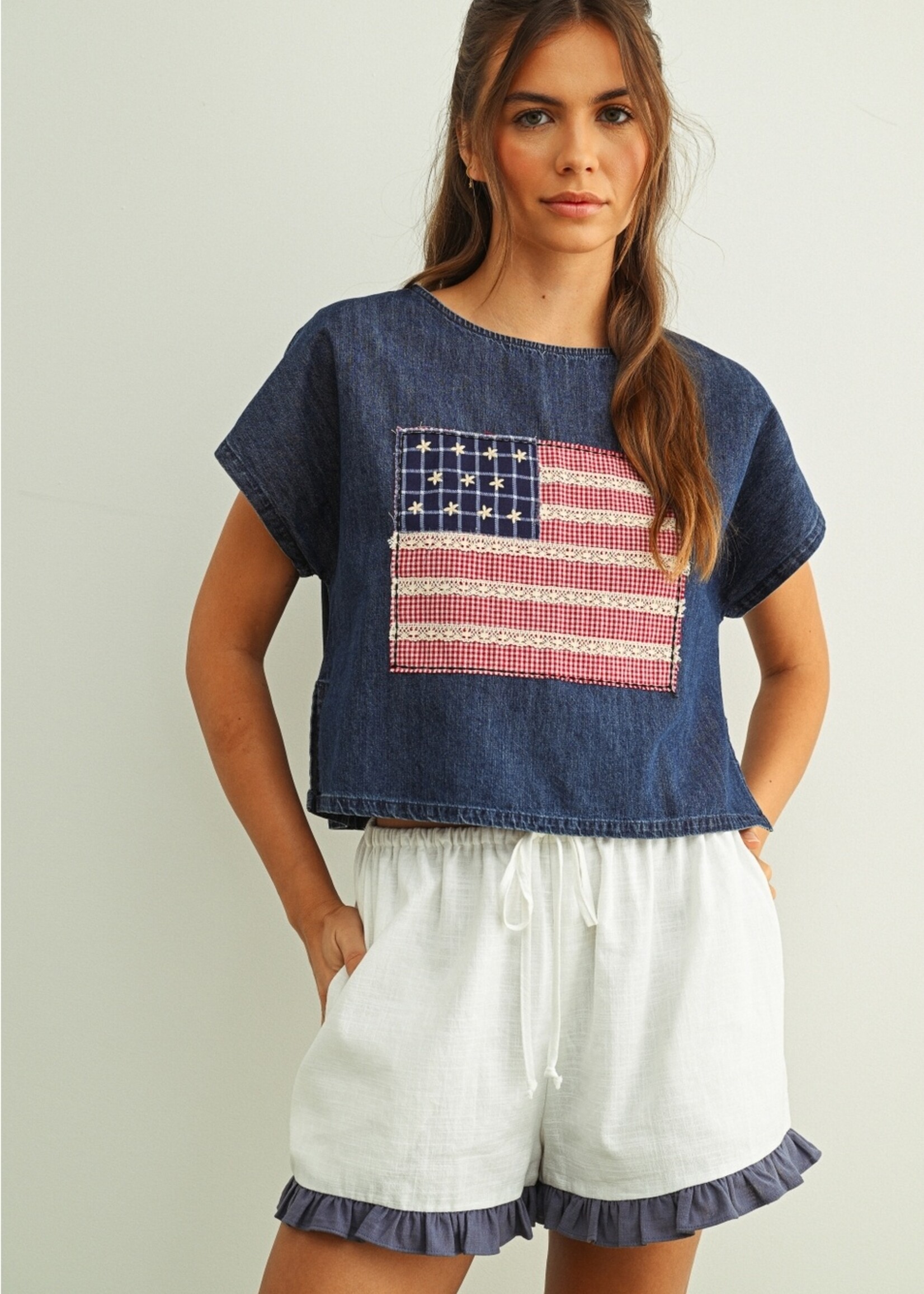 Flag Sleeve Top