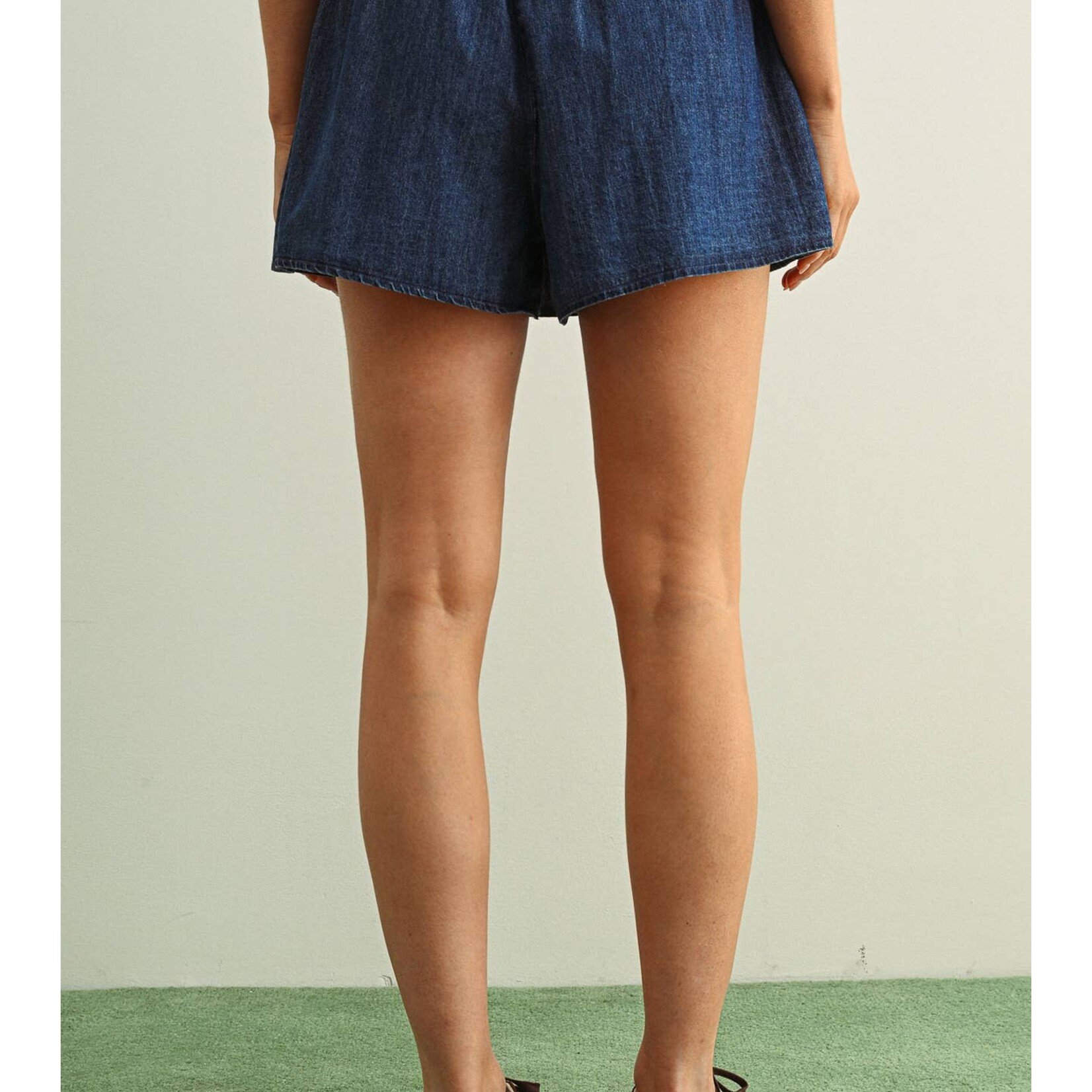 Chambray Denim Skort