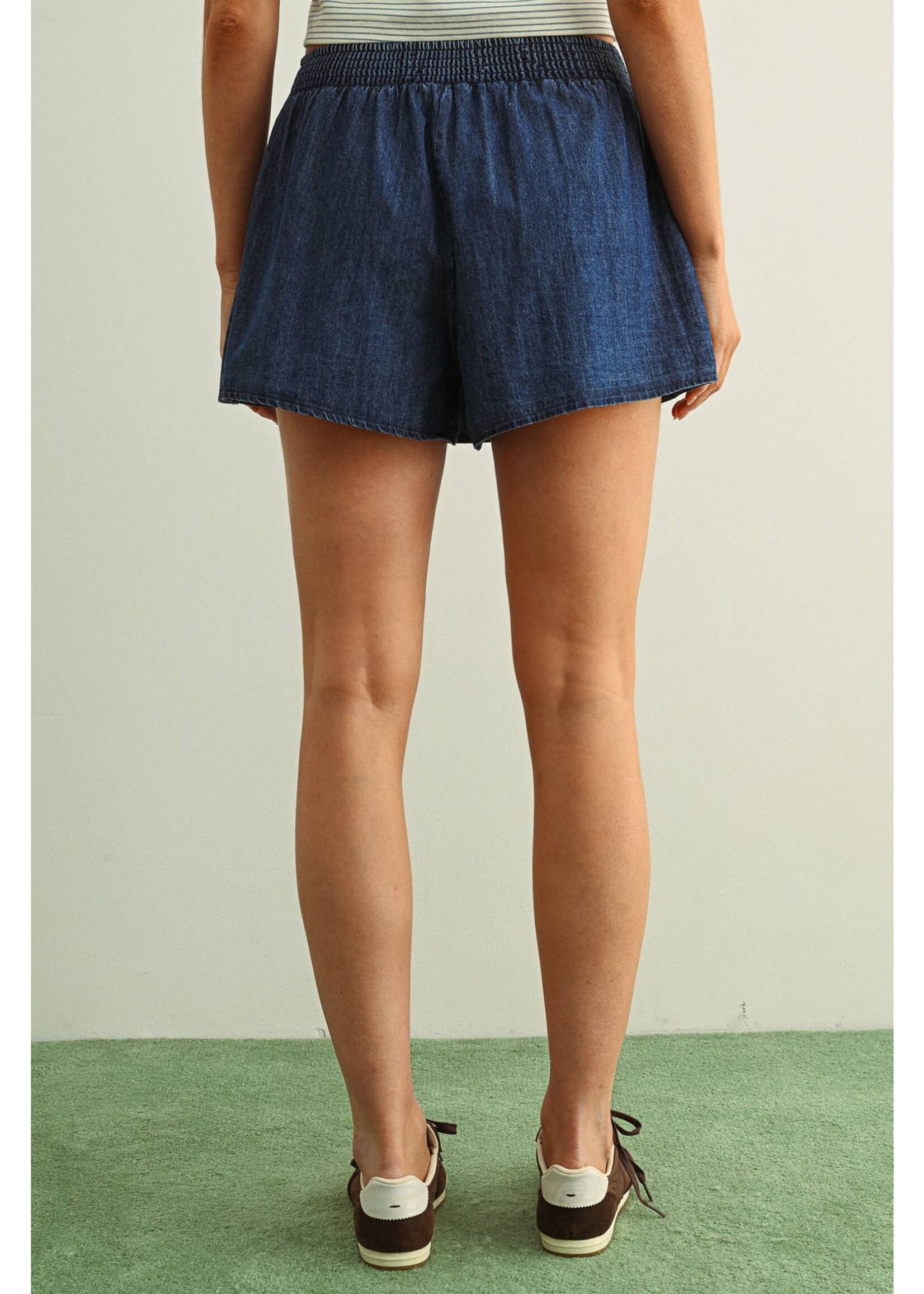 Chambray Denim Skort