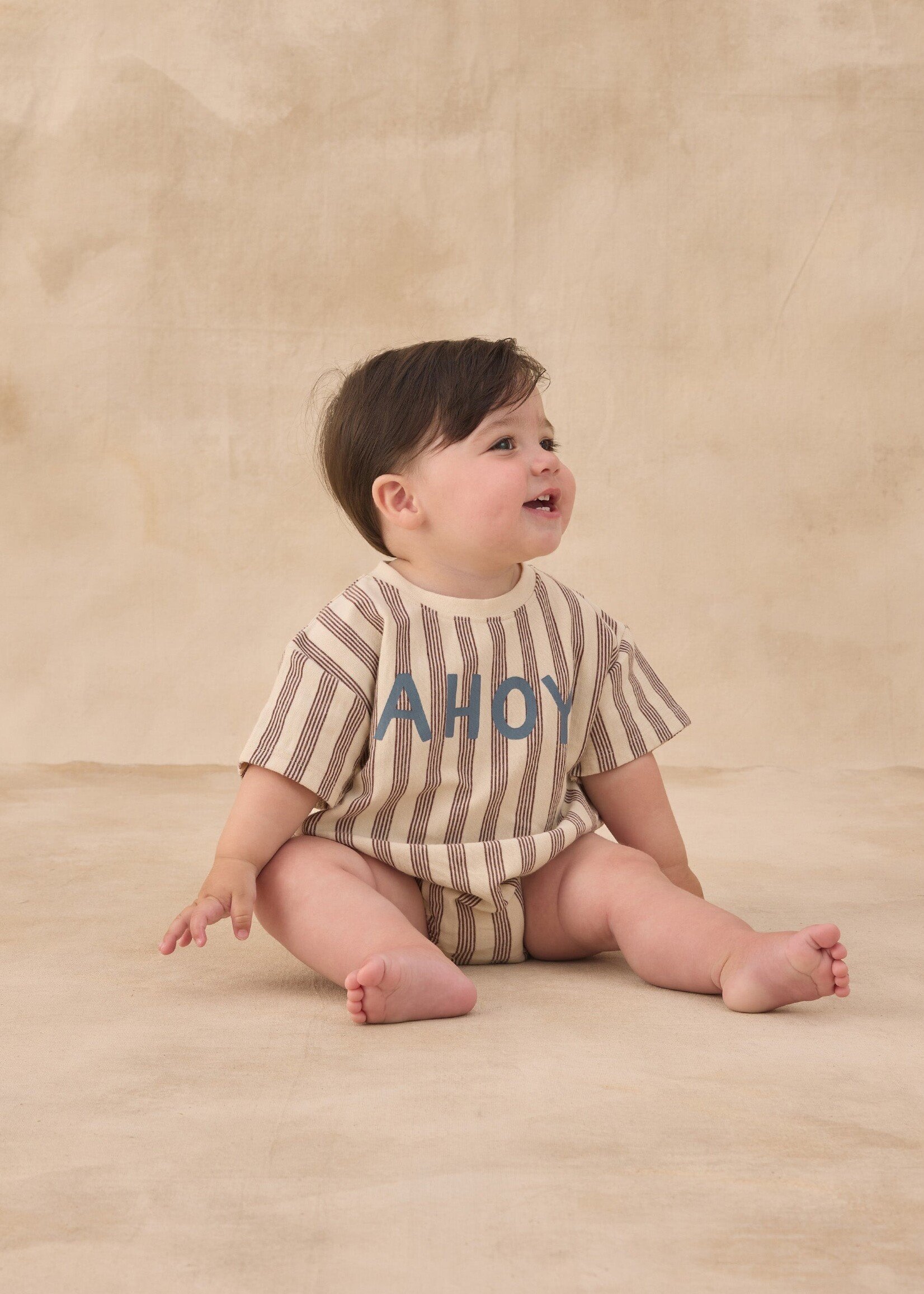 Rylee + Cru LLC RELAXED BUBBLE ROMPER AHOY